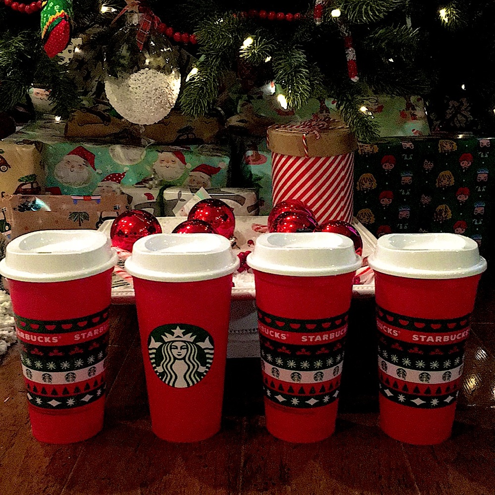 Starbucks 2020 & 2019 collectible Holiday Cups 4